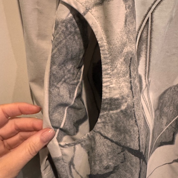 Model France Beige Button-Up Jacket - Picture 6 of 11